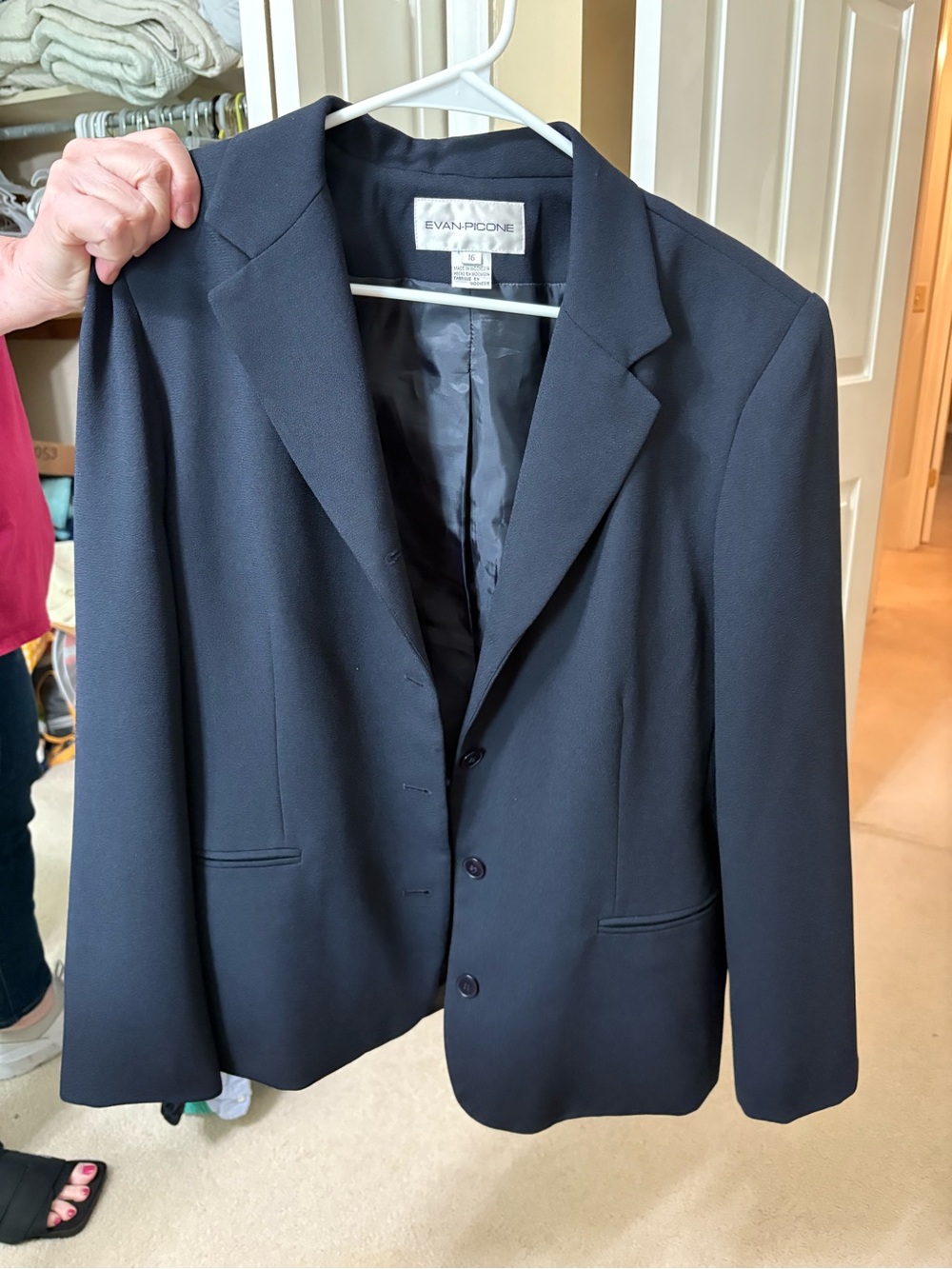 Evan Picone Women's Navy Tailored Blazer
